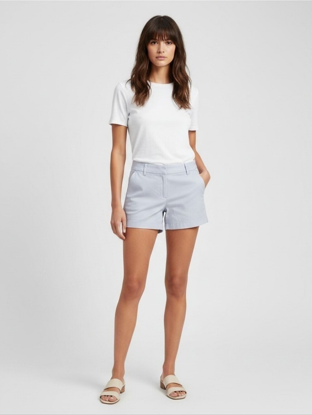 J. Crew Pale Blue Chino 4" Inseam Shorts, EUC, Size 6